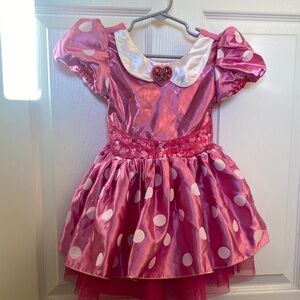 Disney Pink and White Polka Dot Kids Costume